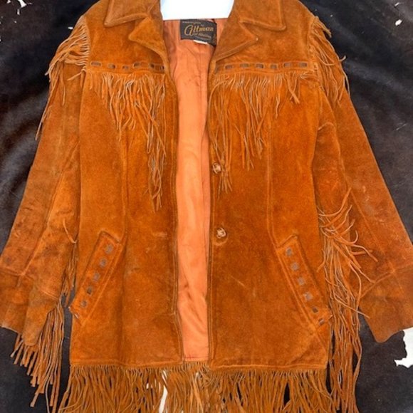 Altman of Dallas Suede Fringe Coat - Picture 1 of 2